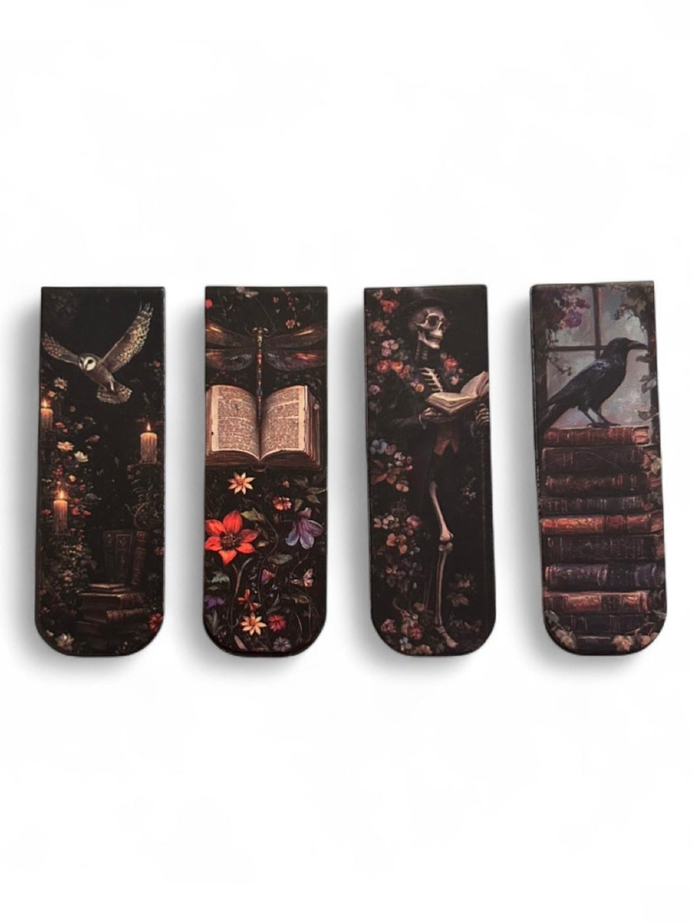 Gothic Fairy Fantasy Dark Academia Magnetic Bookmarks 🥀🐦‍⬛